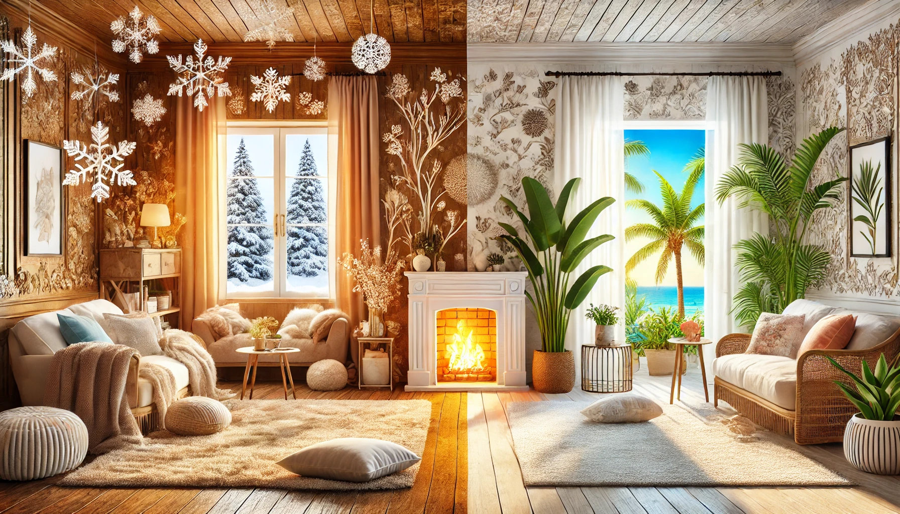 المود الشتوي والمود الصيفي في الديكور